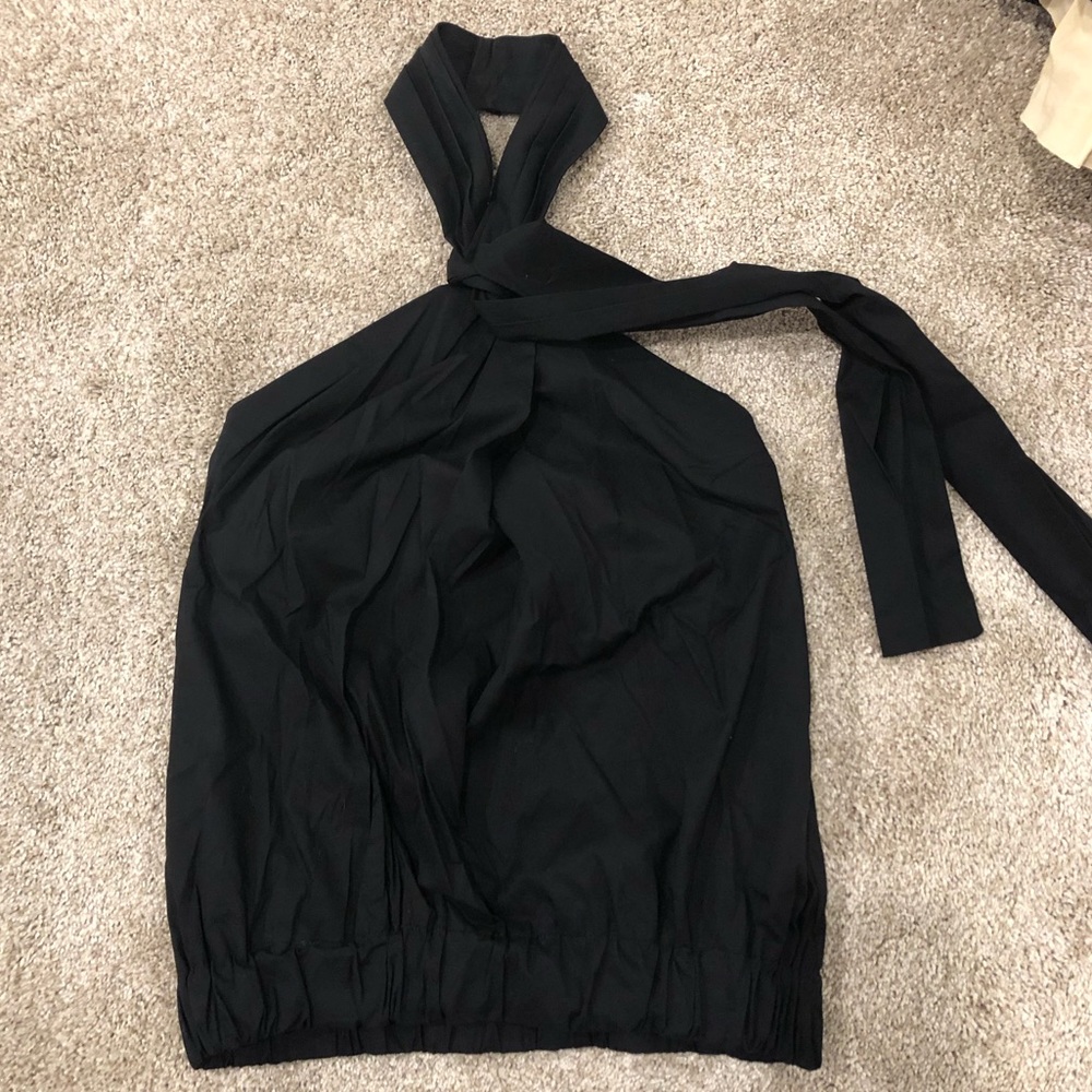 ROBERT RODRIGUEZ black halter top sz S